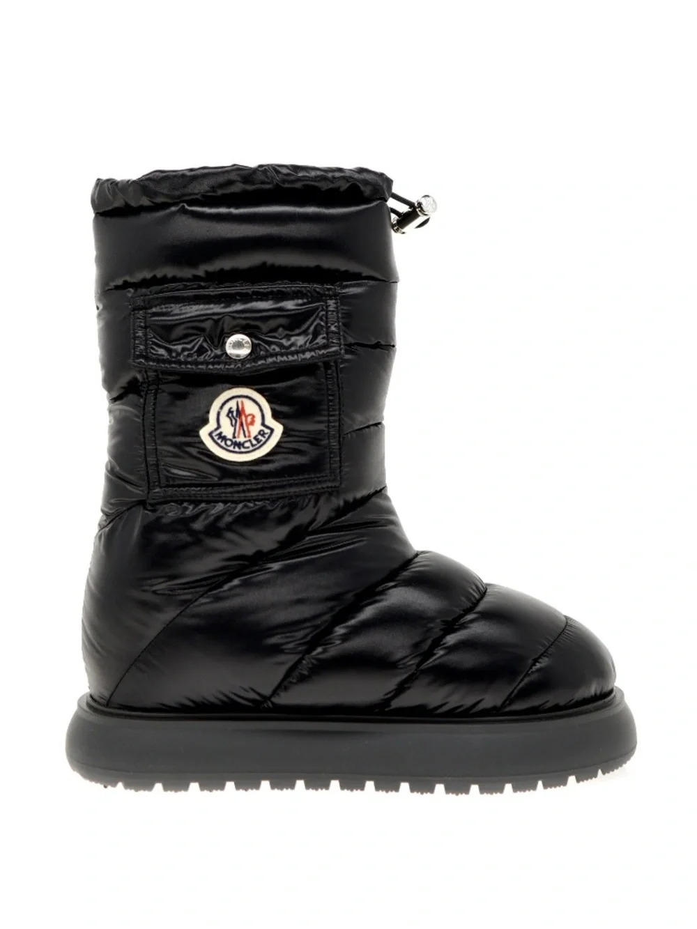 Moncler Gaia Pocket Quilted Snow Boots Black Size 37 New